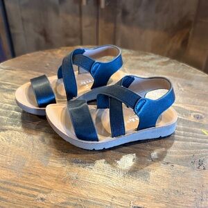 Kids Black Sandals